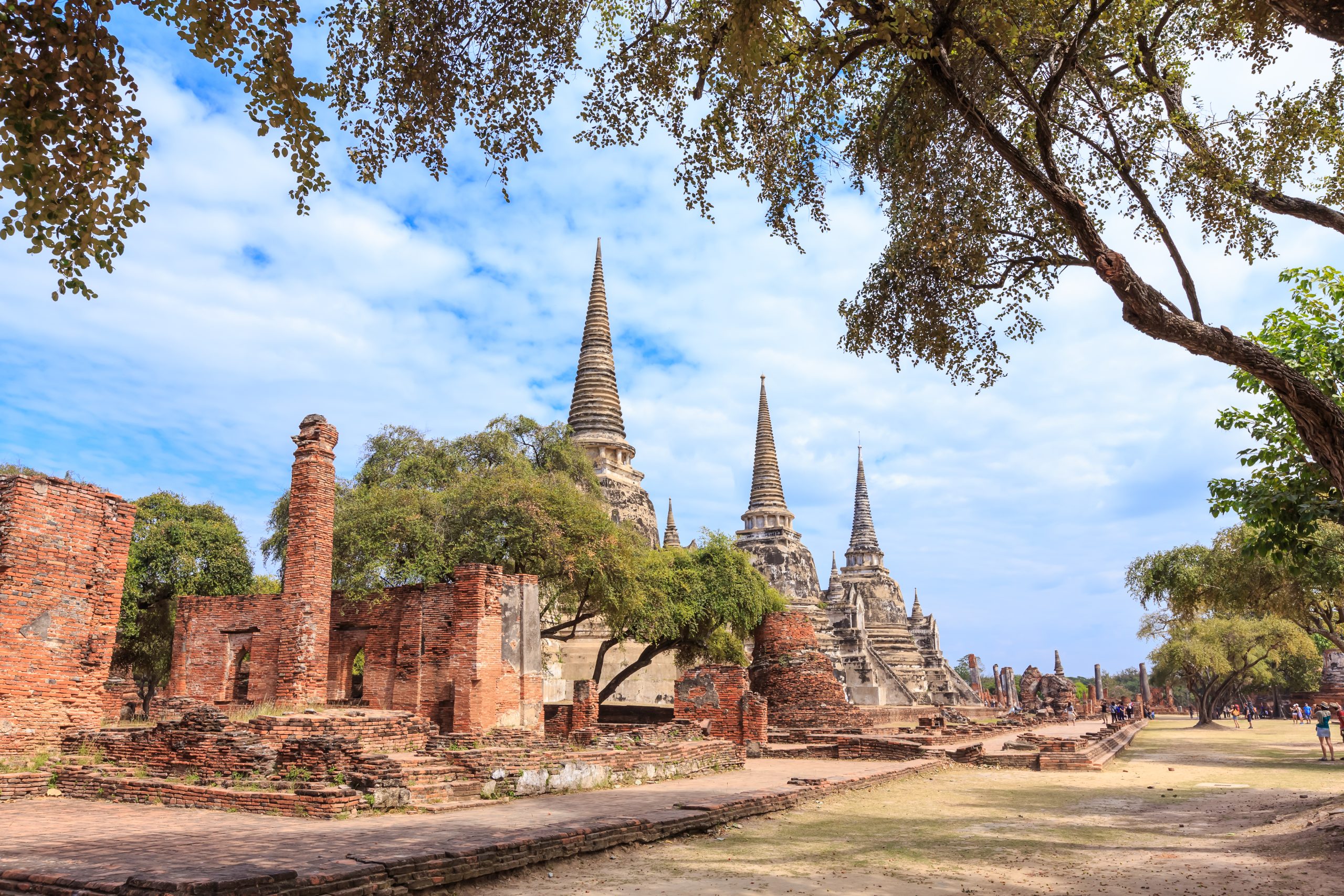 Thaiwander Travel Best Tour Agency in Bangkok, Thailand Three Ancient Pagoda At Phra Si Sanphet Temple, Ayutthaya, Thail