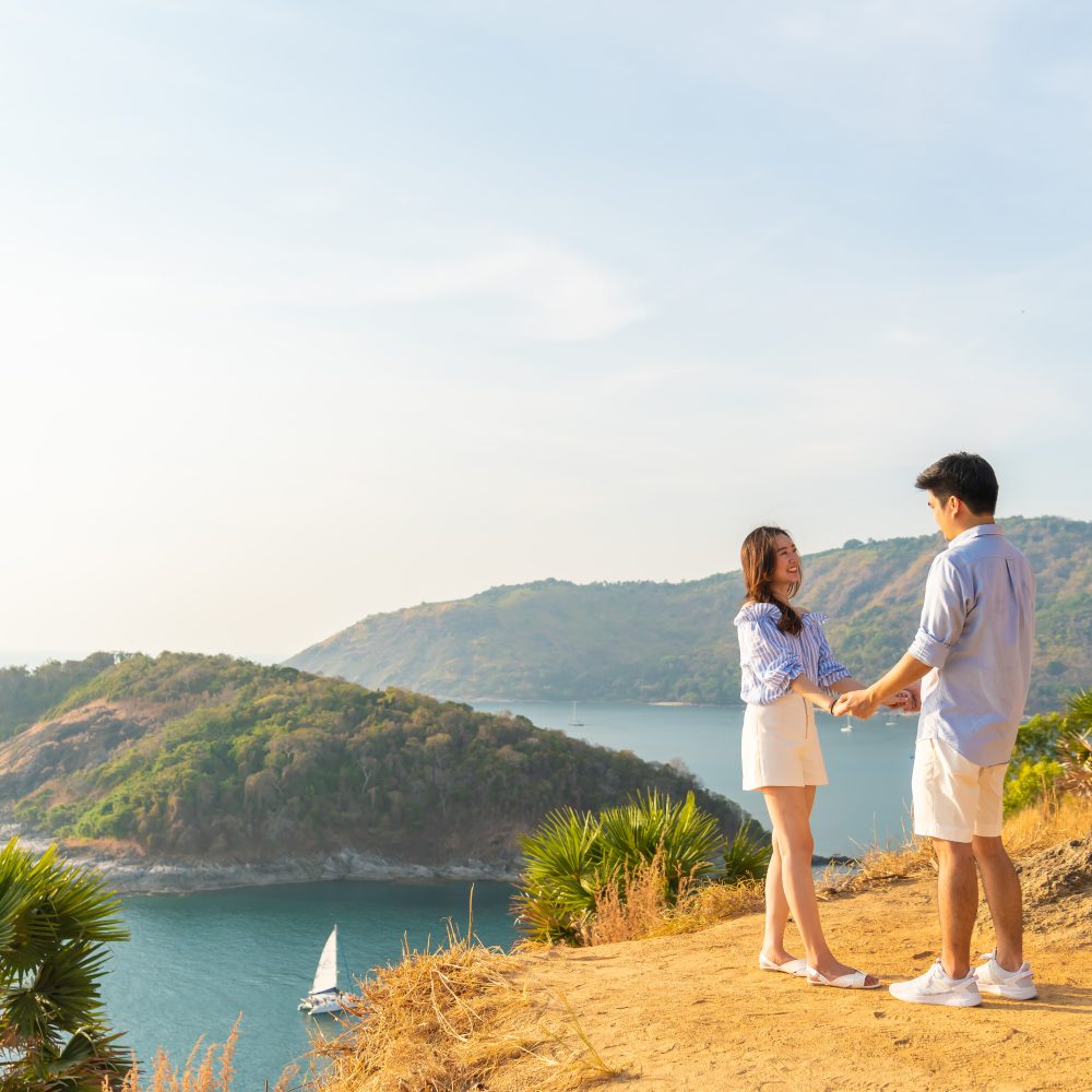 Thaiwander Travel Best Tour Agency in Bangkok, Thailand Happy Young Asian Couple In Love Having A Good Time In Park